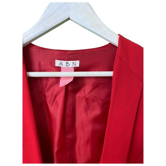 ABN Double Breasted Blazers Casual Long Sleeve Open Front Jackets Work Suits S - Picture 2 of 4